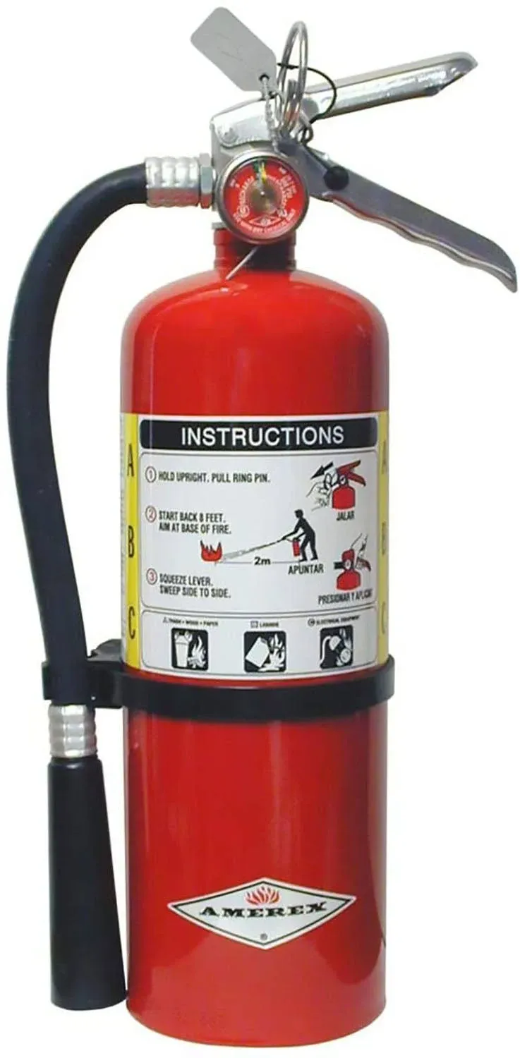 Amerex B500 ABC Dry Chemical Fire Extinguisher 2A-10 BC Rated, 5 lb.