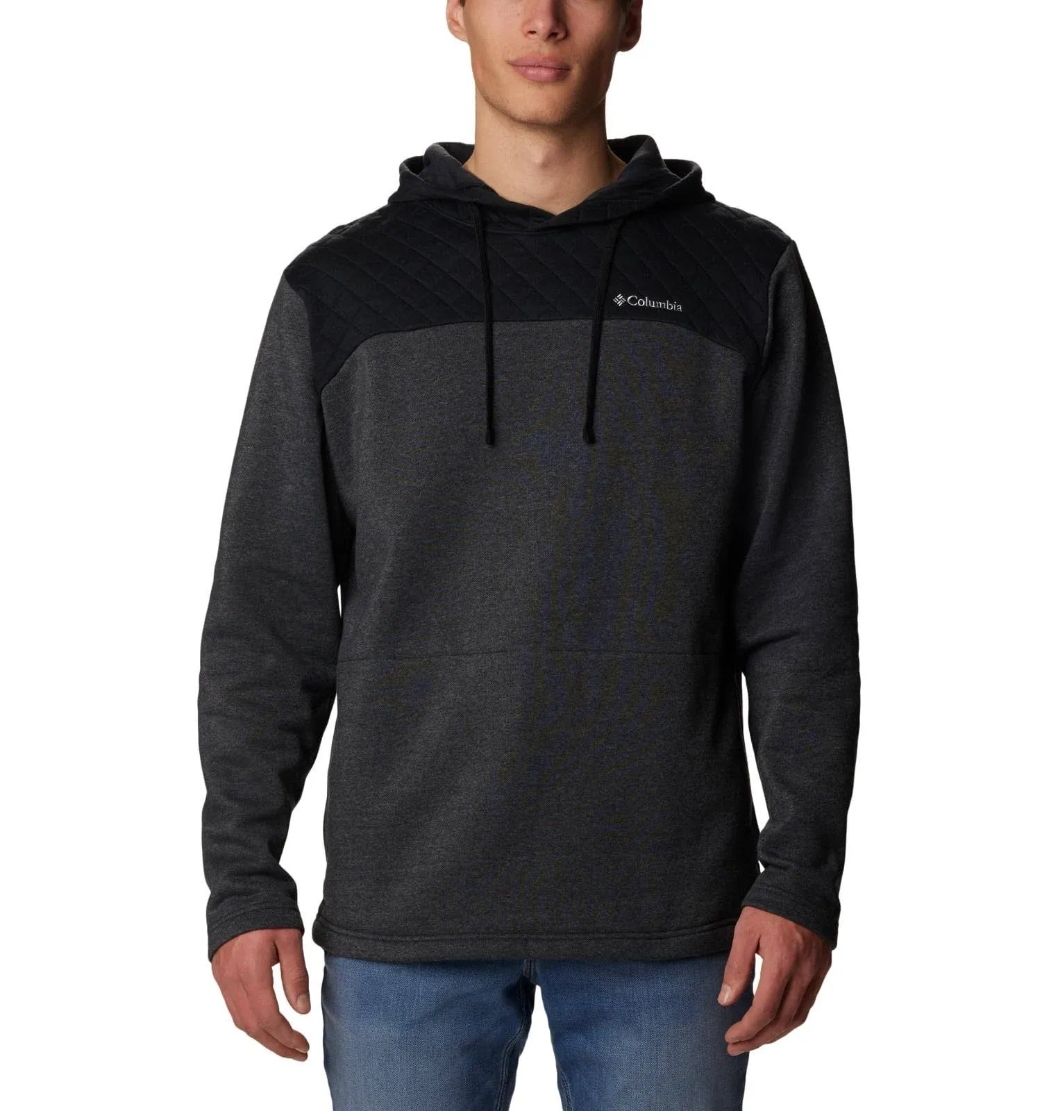 Columbia Men's Hart Mountain Quilted Hoodie - XL - BlackGrey