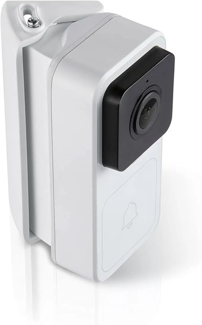 Wasserstein Horizontal Adjustable Angle Mount and Wall Plate Compatible with Wyze Video Doorbell - 35° to 55° Adjustment