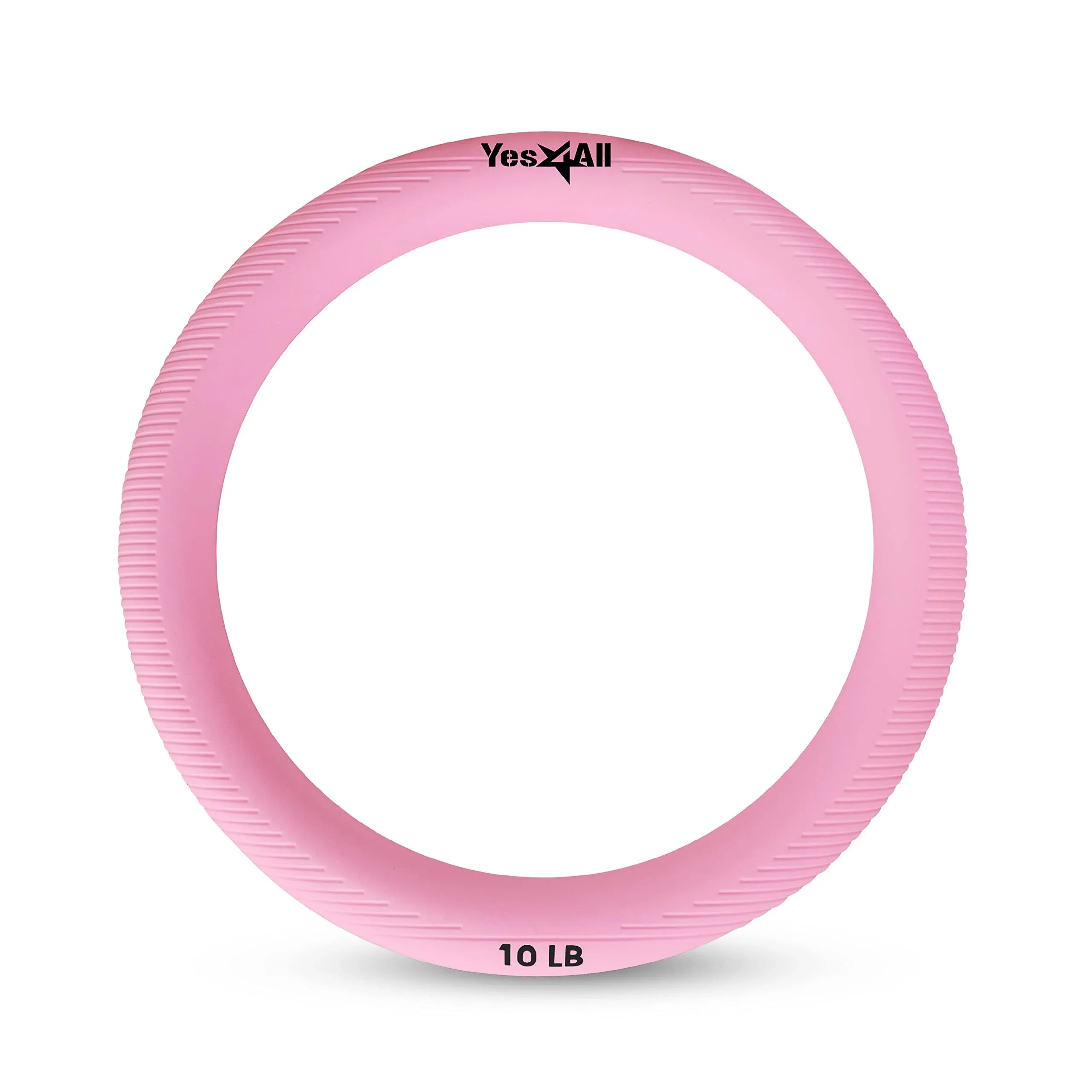 Yes4all 10 lbs Power Ring for Yoga Exercise, Home Fitness, Pink