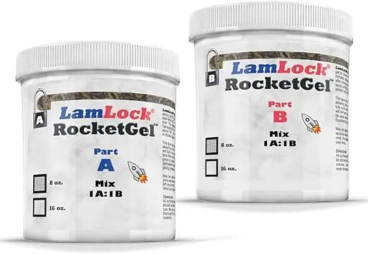 LamLock RocketGel 25 Minute Epoxy - 16 oz Kit