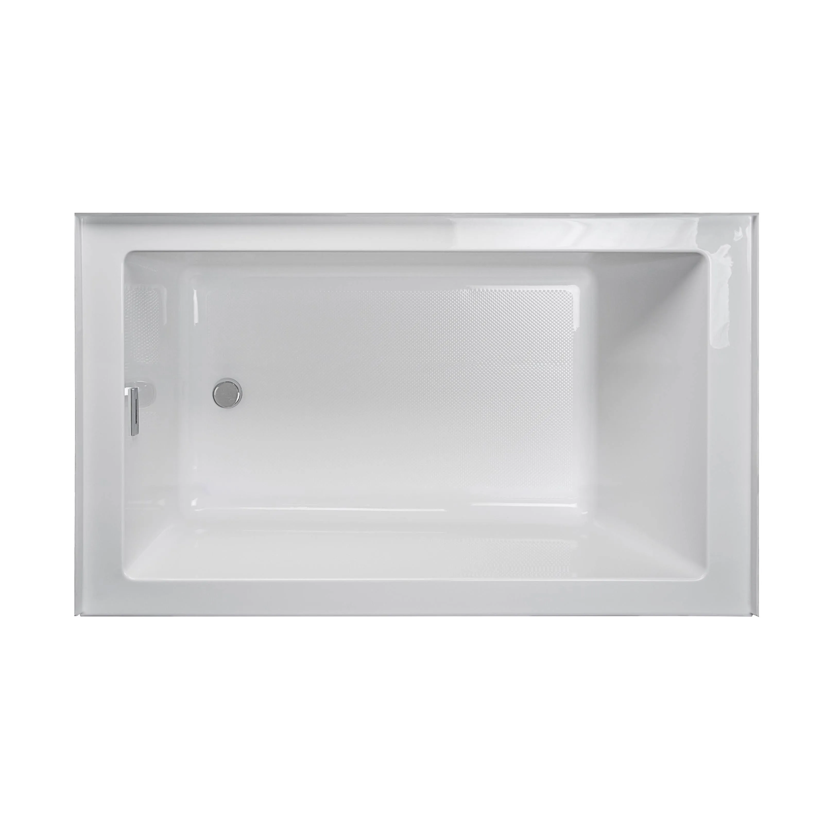 Jacuzzi Linea 60 inch x 36 inch Acrylic Soaking Bathtub for Three Wall Alcove - White