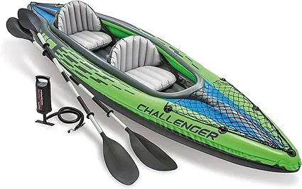 Intex Challenger K2 Inflatable+2 Paddles Kayak One Size