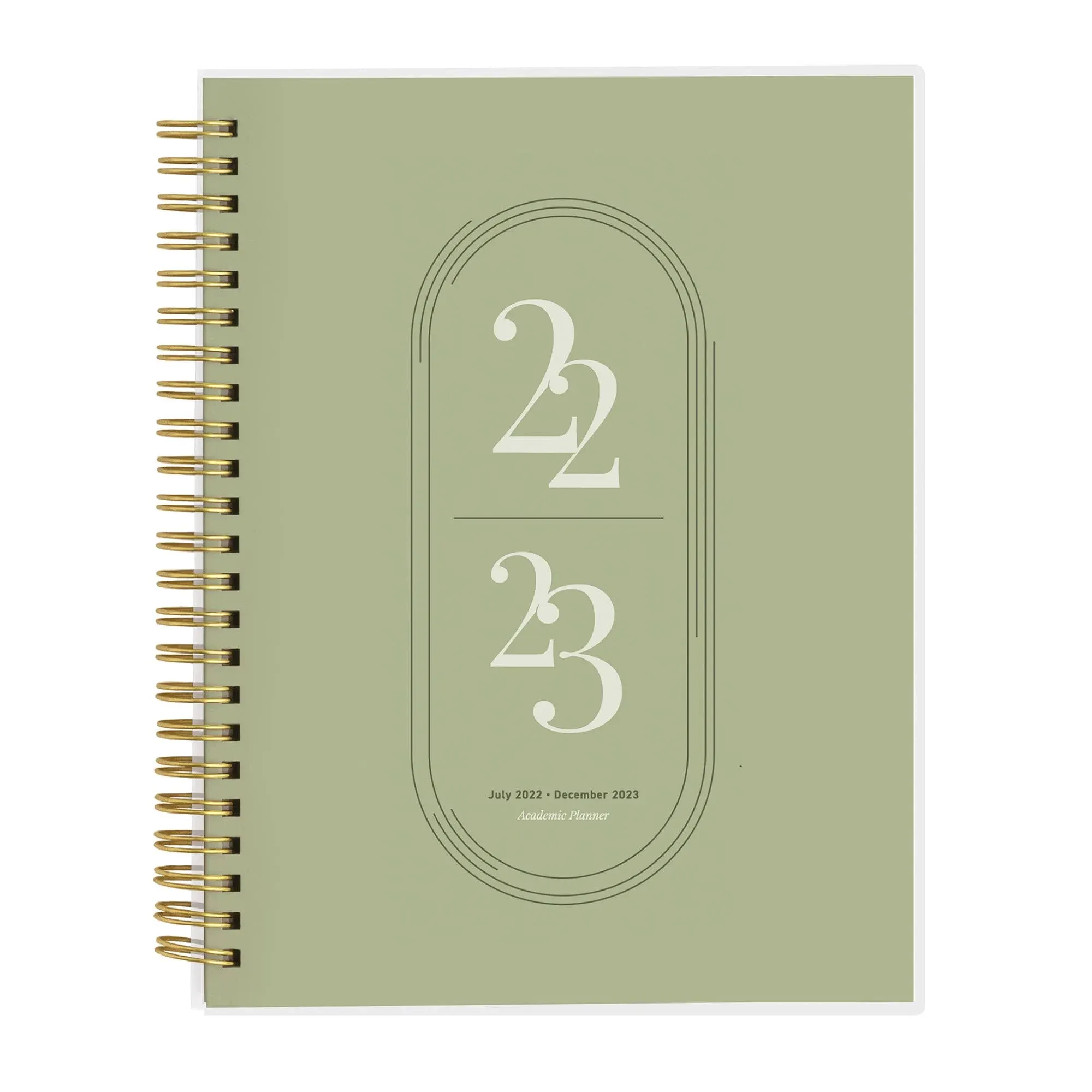 Rileys Planner 2024-2025 Academic Year, 18-Month Academic Weekly Planner - Academic Weekly & Monthly Agenda Planner, Flexible Cover, Notes Pages, Twin-Wire Binding (8 x 6 Inch, Green)