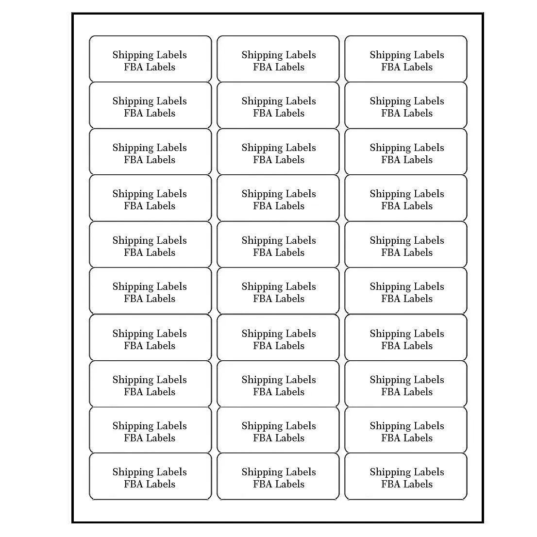 Address Labels for Inkjet Printers 1" x 2-5/8", Pack of 3000 Labels