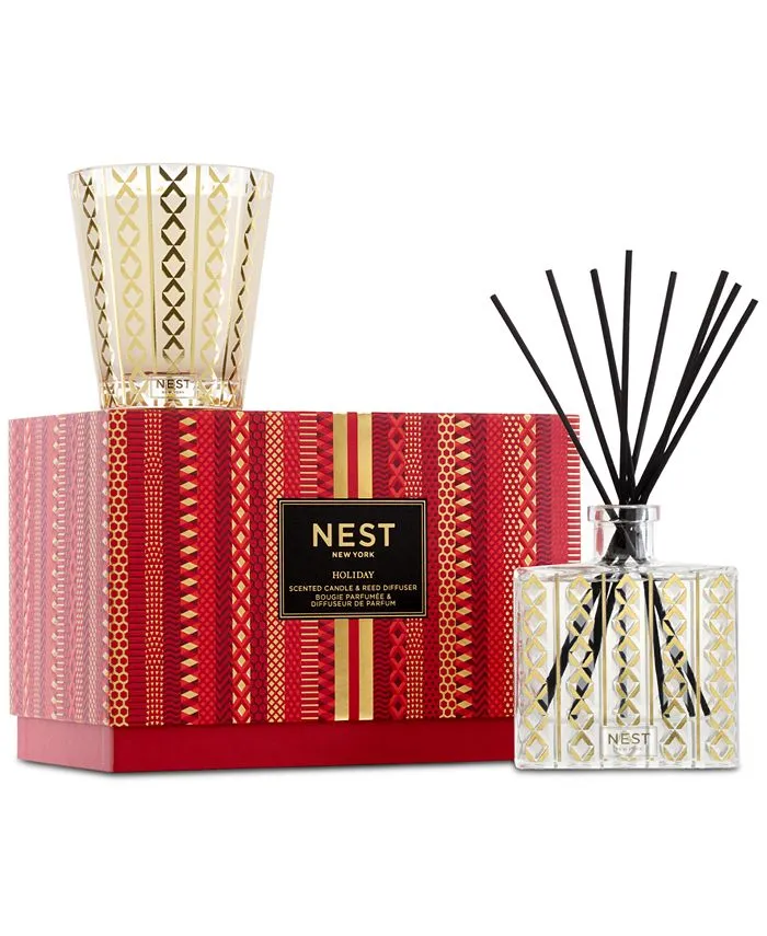 NEST New York Holiday Classic Candle & Reed Diffuser Set, Multicolour