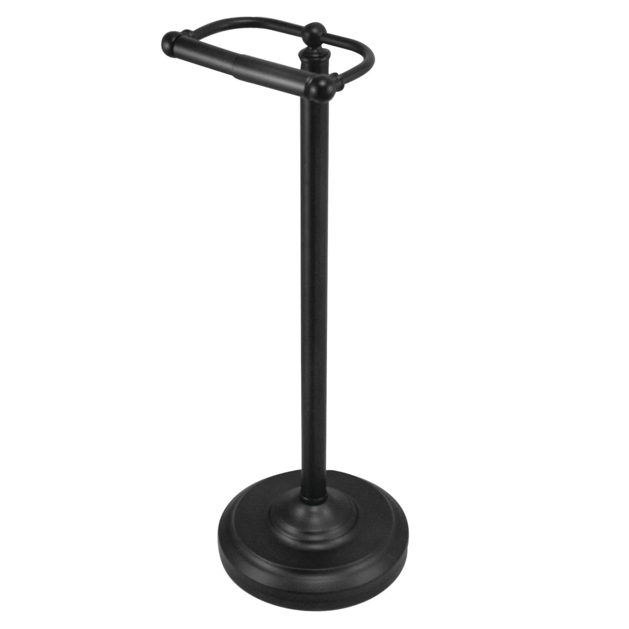 CC2000 Vintage Freestanding Toilet Paper Holder, Matte Black