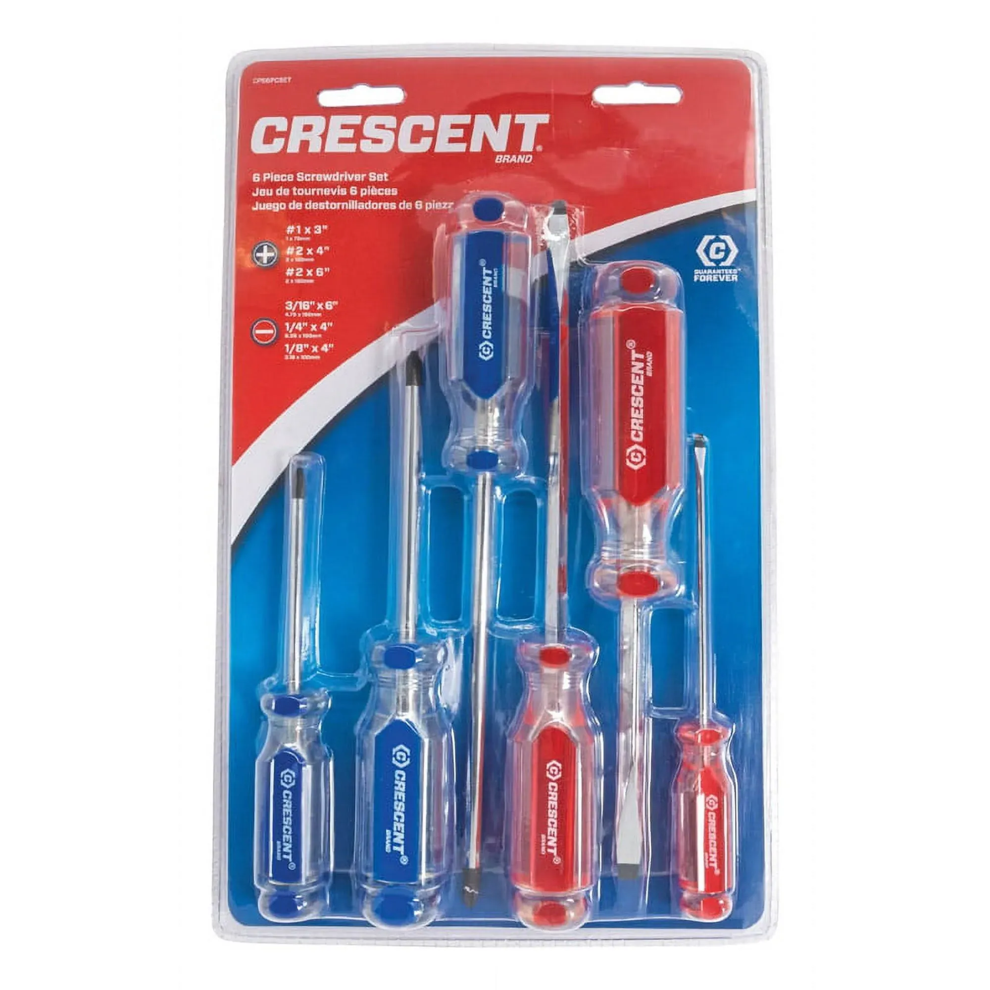 Crescent - CPS6PCSET - Phillips/Slotted Screwdriver Set 6 pc