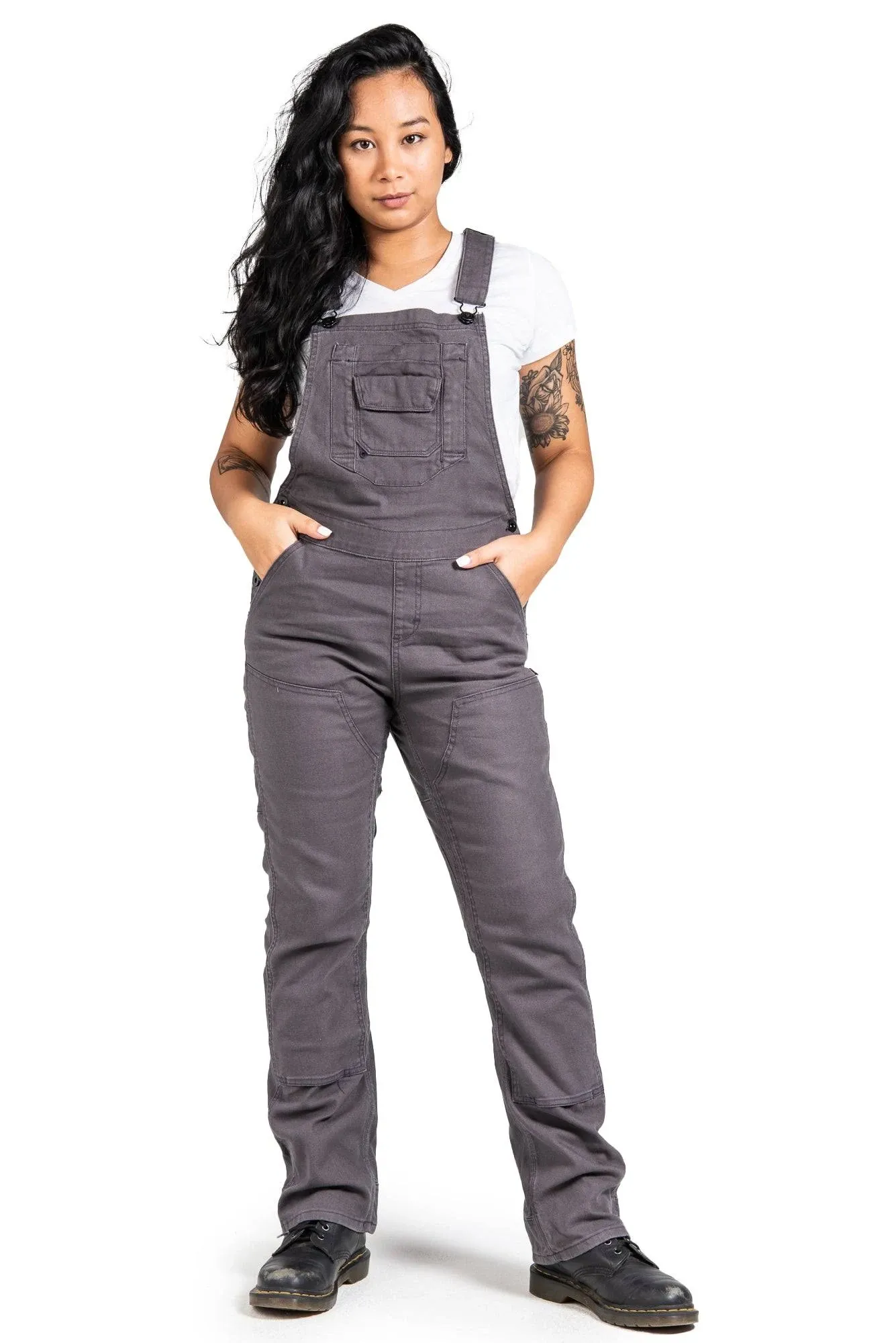 Freshley Overall - Dark Grey Canvas 18x28