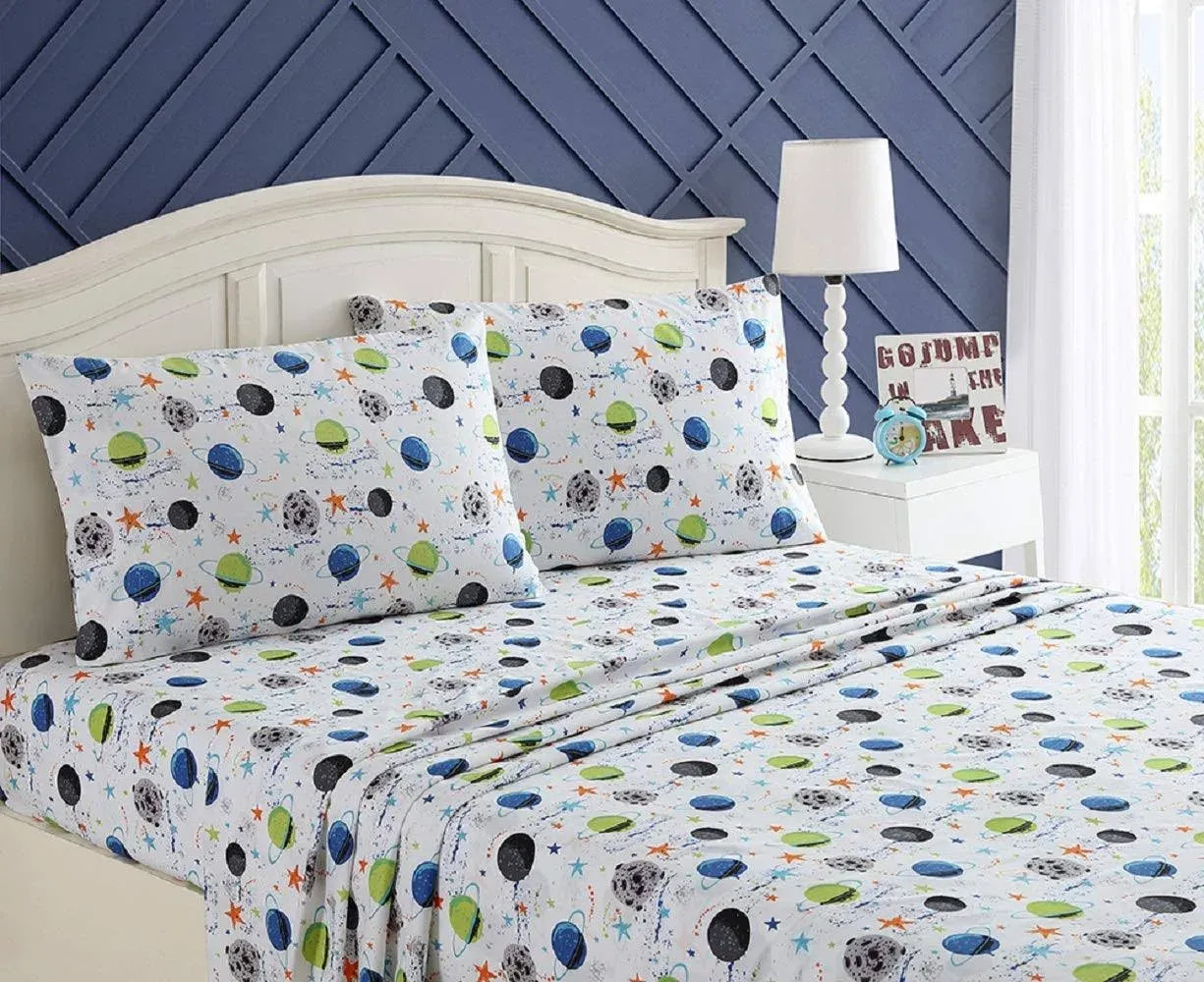 Kute Kids Busy Galaxy Microfiber Pillowcases