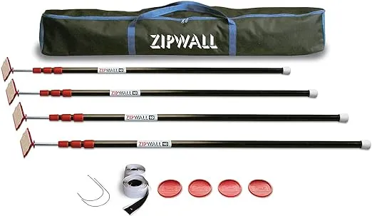 Zipwall Zippole Zp4 Dust Barrier Pole