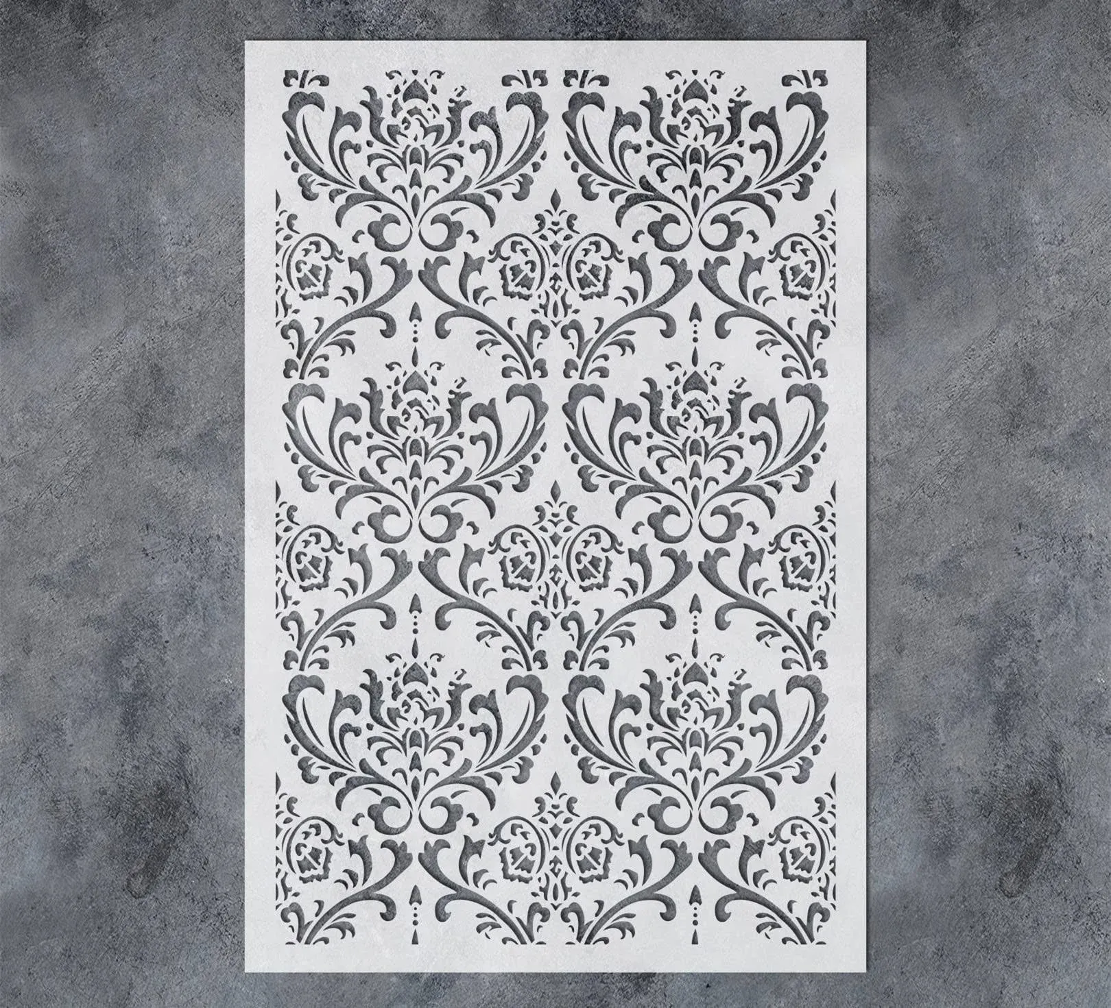 GSS Designs Damask Wall Stencil for Painting 16x24Inch Wall Damask 16&#039;&#039;x24&#039;&#039;