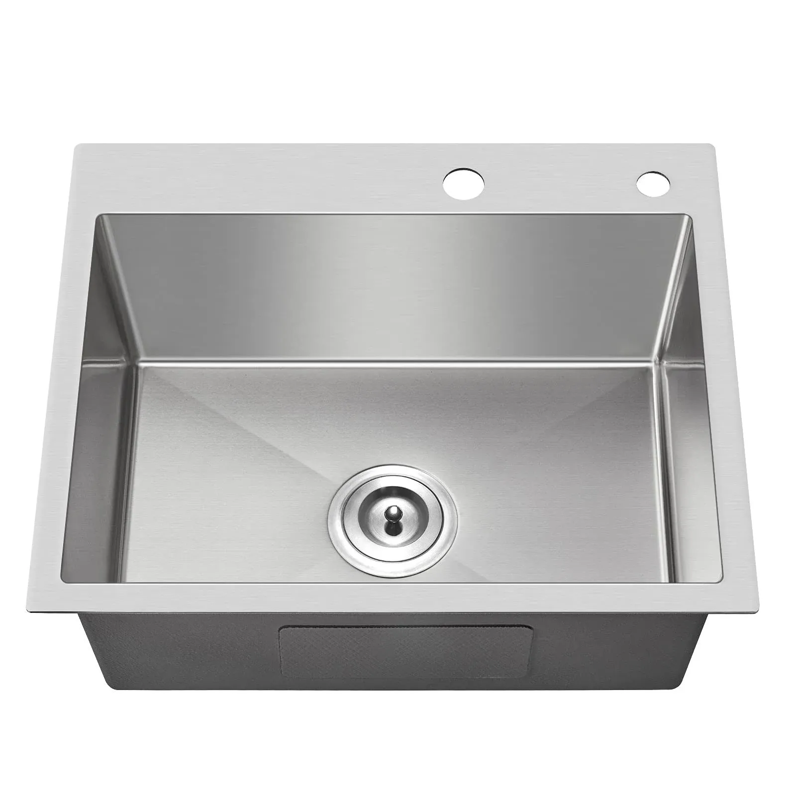 MENATT 20-inch Drop in Kitchen Sink, SUS304 Stainless Steel Top-Mount Handmade ...