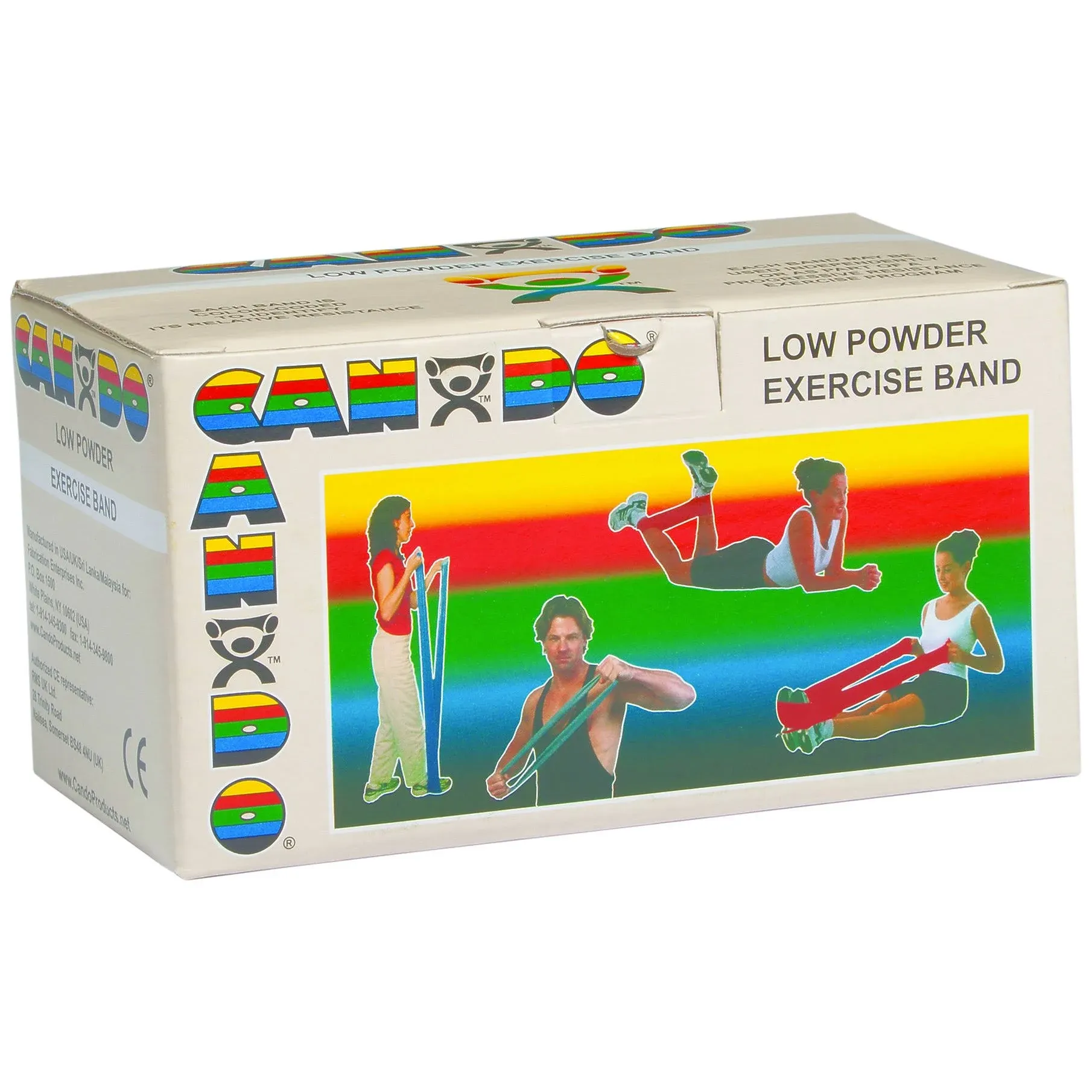 CanDo Low Powder Exercise Band Rolls