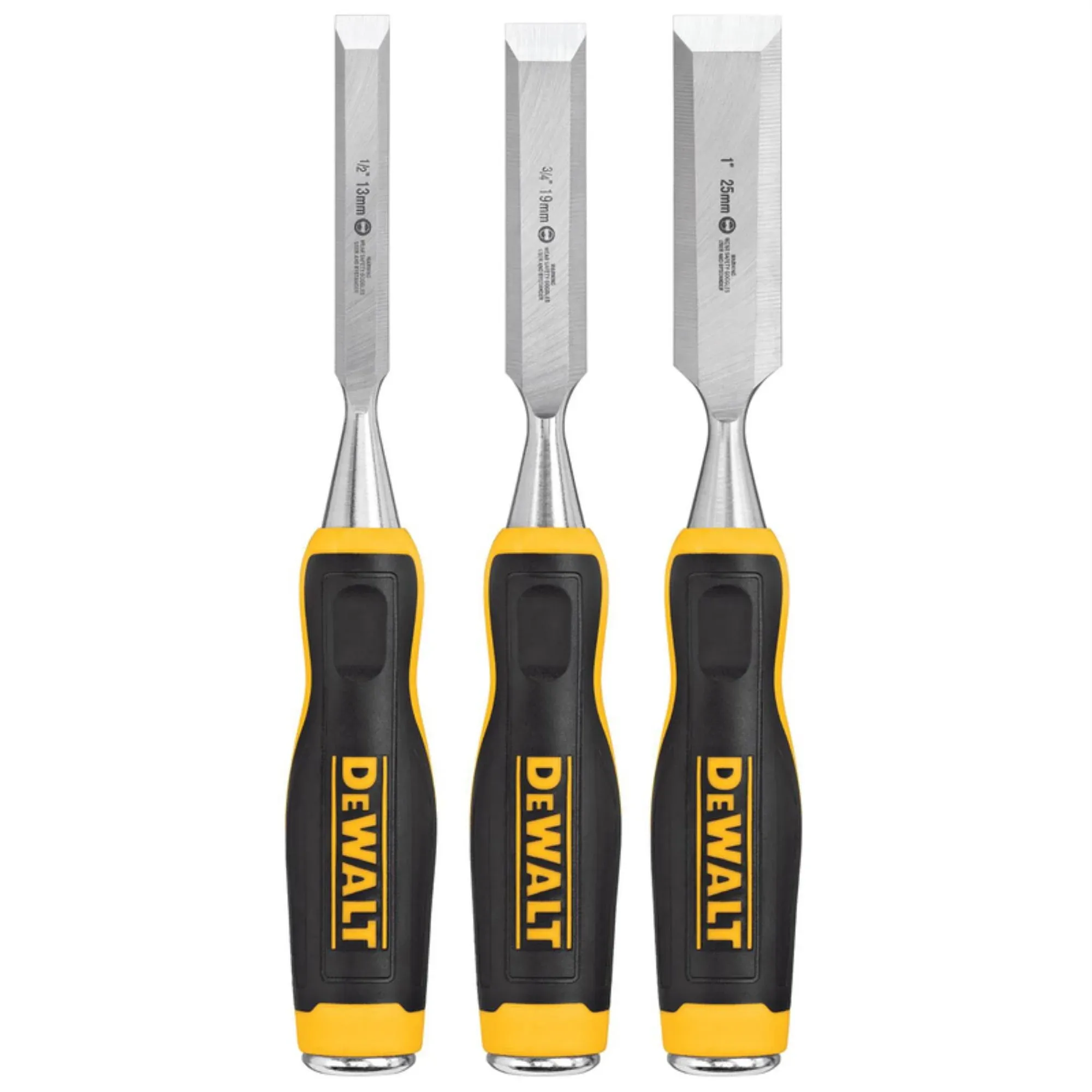 DeWalt 3 Piece Wood Chisel Set