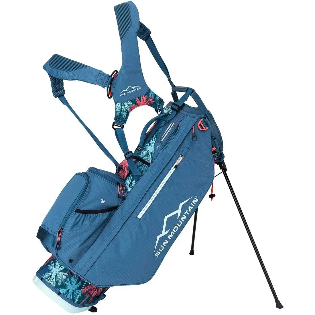 Sun Mountain 2024 Women's 3.5 14-Way Golf Stand Bag Palm Spruce Coral