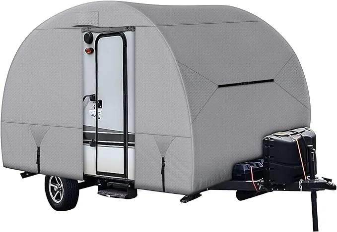 Leader Accessories Travel Trailer Cover R-Pod Cover RV Cover, Fits RP-171, RP-172, RP-176, RP-176T, RP-177 (Model 2 - Up to 16'2"L)