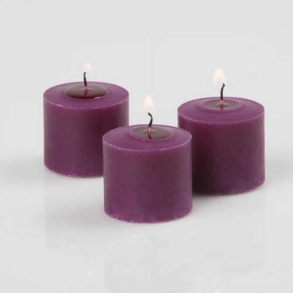 Richland Votive Candles Purple Mulberry Scented 10 Hour Set of 72