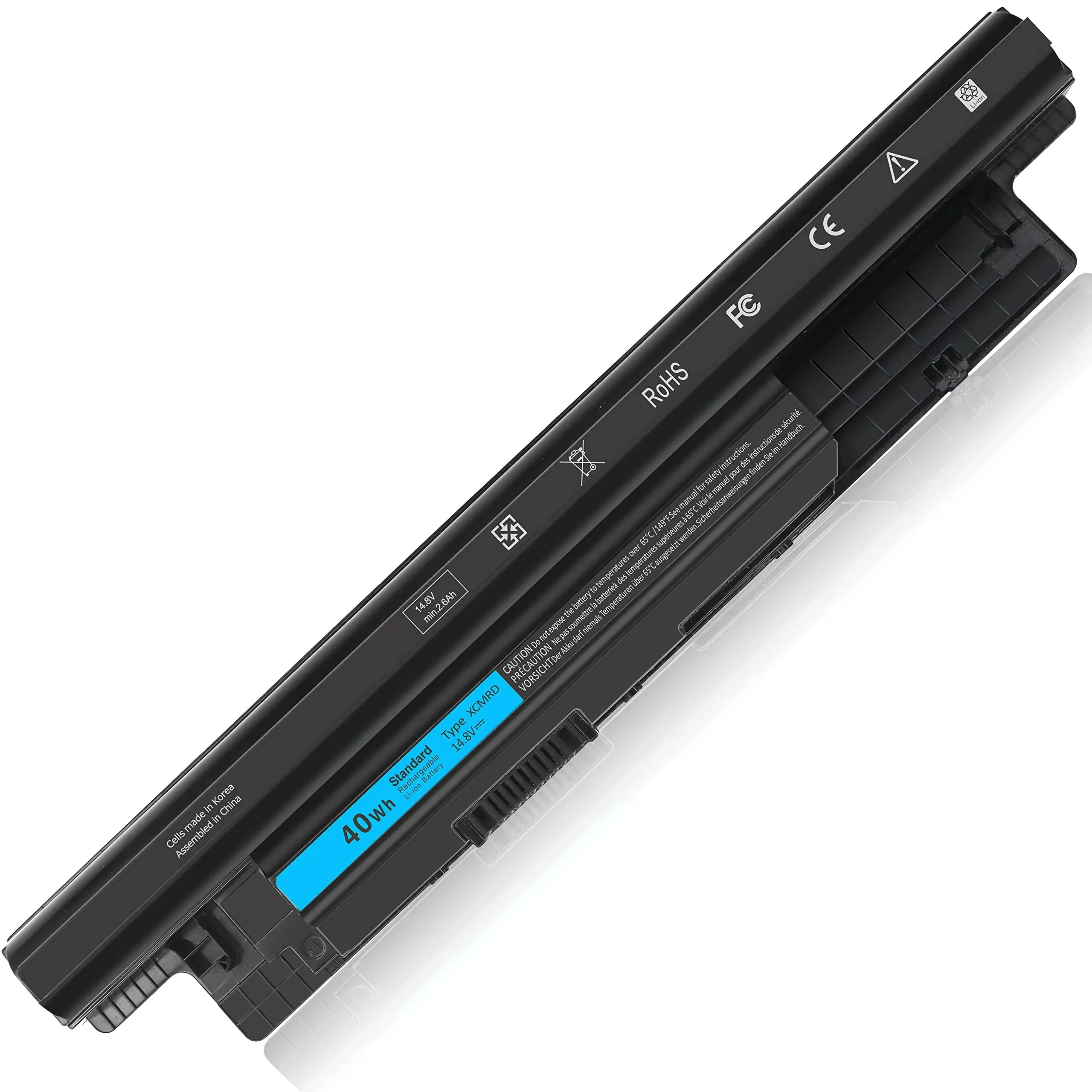 XCMRD 40Wh Li-ion Battery 14.8V Compatible with Dell Inspiron 14R 14 17 17R 15 15R 3000 5000 3521 3543 3421 5721 5537 17-3721 15-3537 3521 5537 5521 N121Y Y1G4M 312-1387 XRDW2 YGMTN,Latitude 3440 3540