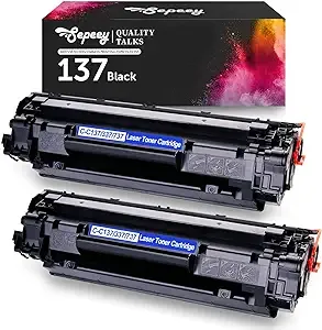 Compatible for Canon 137 Black Toner Cartridge, Use with Canon ImageClass MF216n MF227dw MF236n MF249dw MF242dw MF244dw MF247dw MF229dw MF232w MF212w D570 LPB151dw Printer, 2Pack Replacement