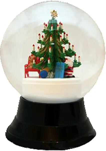 Alexander Taron Perzy Snowglobe Christmas Tree, Large, 7-inch Height