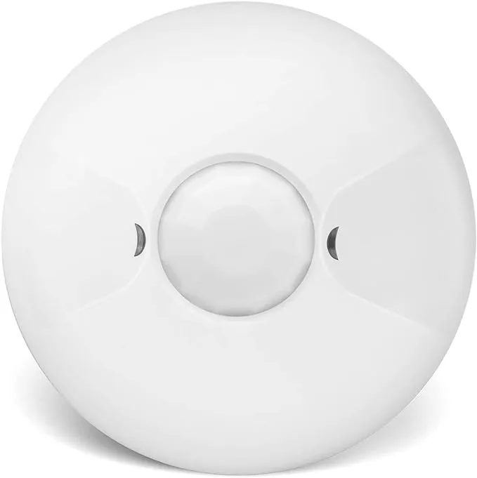 ENERLITES Low Voltage Ceiling Sensor Pir Occupancy Motion Detector, 360° Field of View, 1200 Sq Ft Coverage, Commercial/Industrial Grade, MPC-50L, White