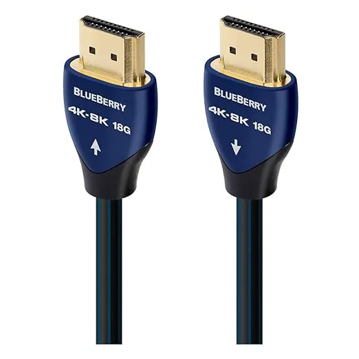 AudioQuest Blueberry 18 4K-8K High Speed HDMI Cable w/ 18Gbps, UHD, HDR & eARC - 0.75M (2' 6")