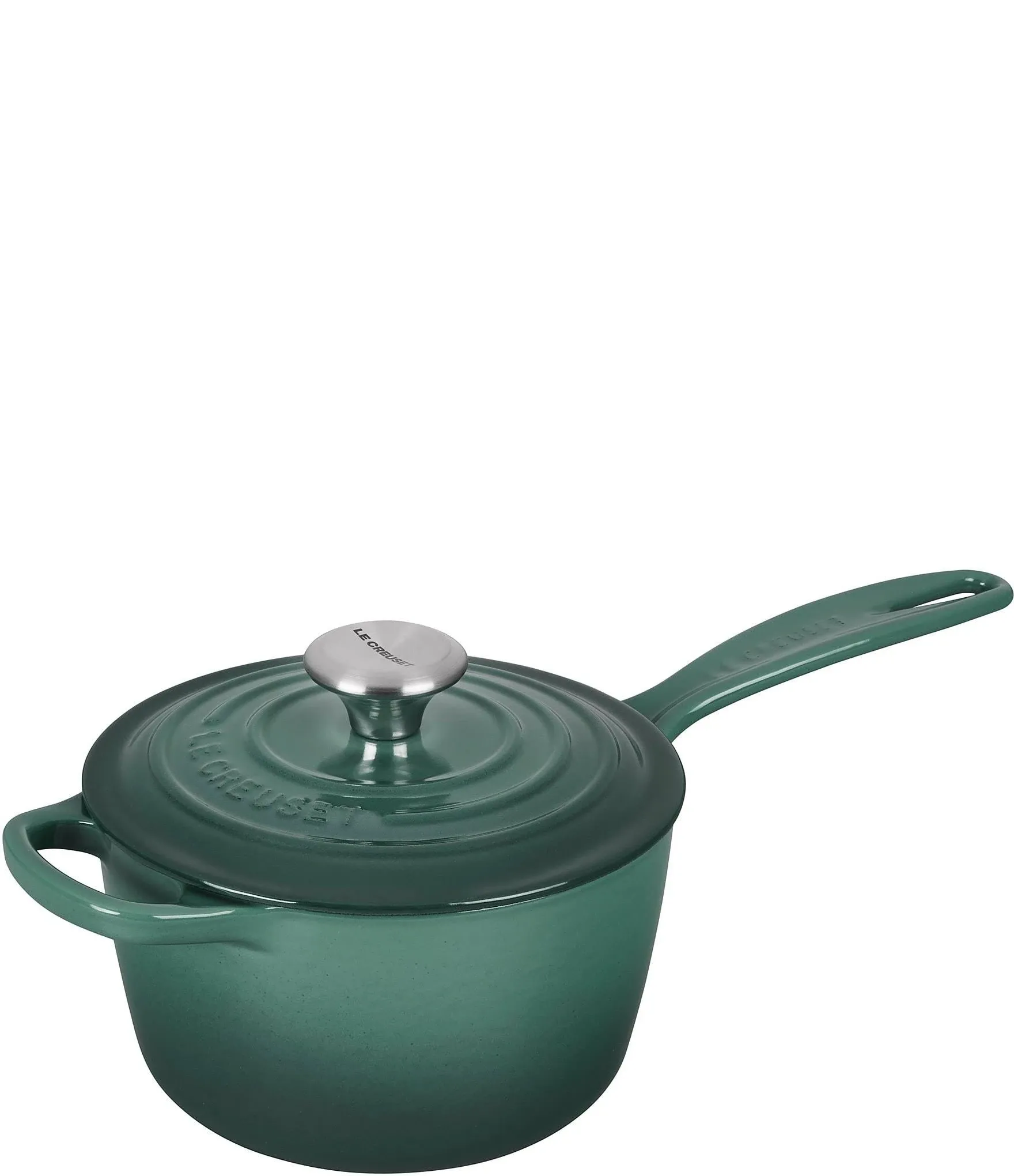 Le Creuset 1.75-Quart Signature Cast Iron Saucepan - Flame