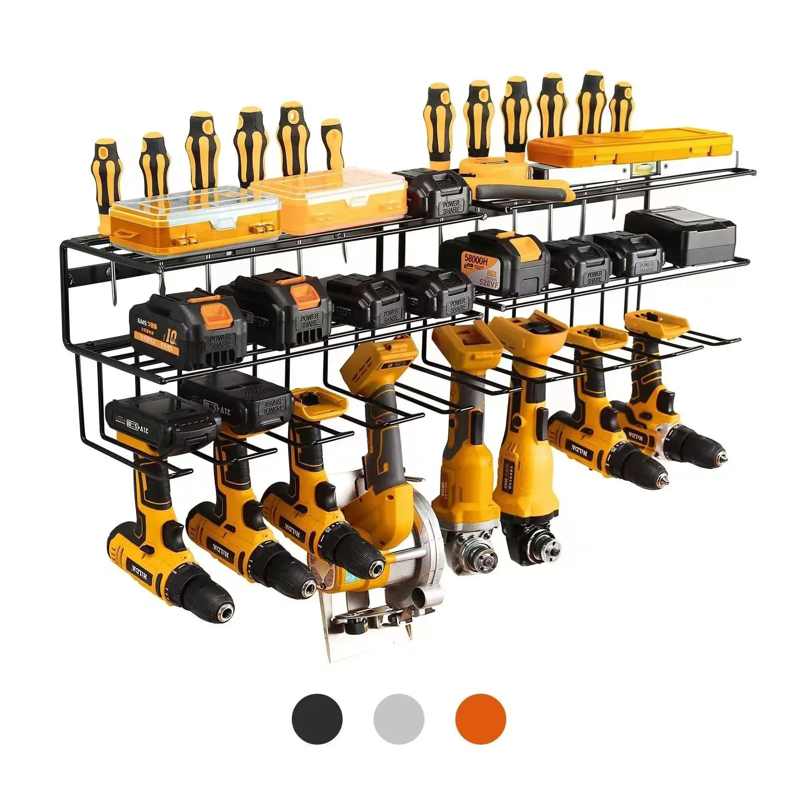 YueTong Power Tool Organizer for Tool Storage,Drill Holer Wall Mount,Storage Rack ...