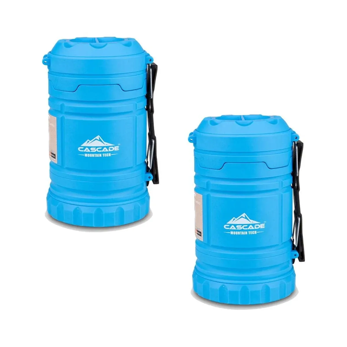 Cascade Mountain Tech Dual Function LED Lantern and Flashlight 2pk