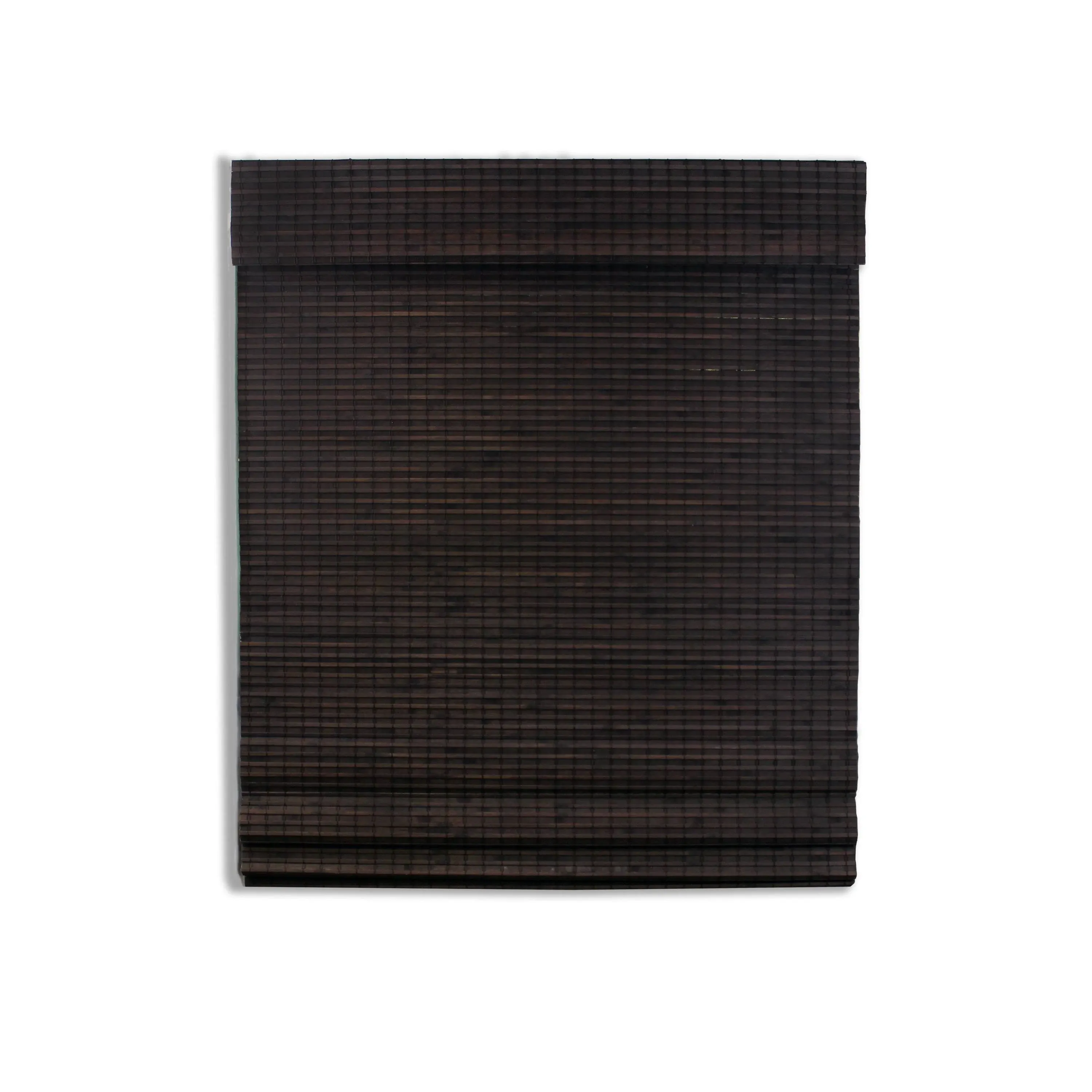 Radiance Cordless Privacy Weave Roman Shade, Espresso