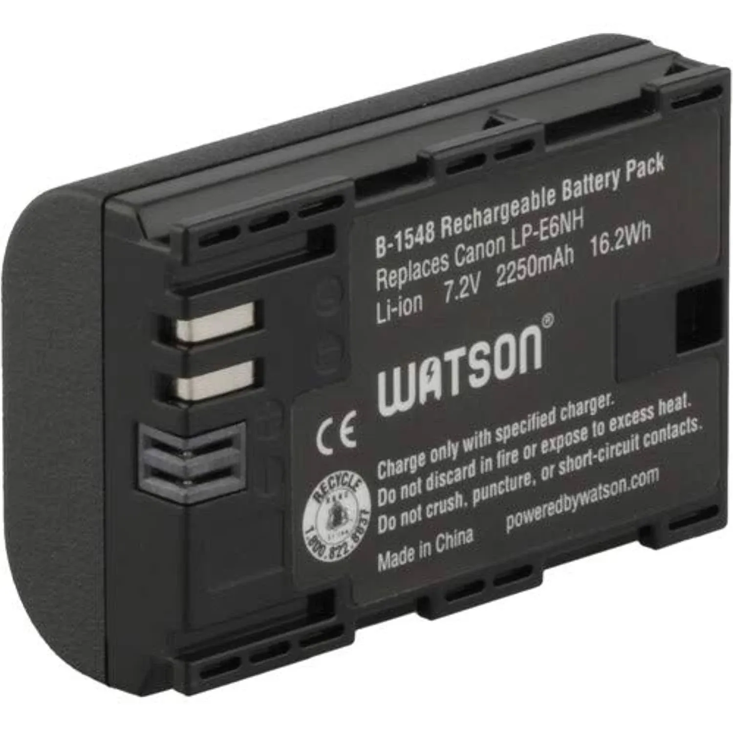 Watson LP-E6NH Lithium-Ion Battery Pack (7.2V, 2250mAh)