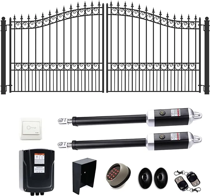 Aleko London Style Automated Steel Driveway Gate