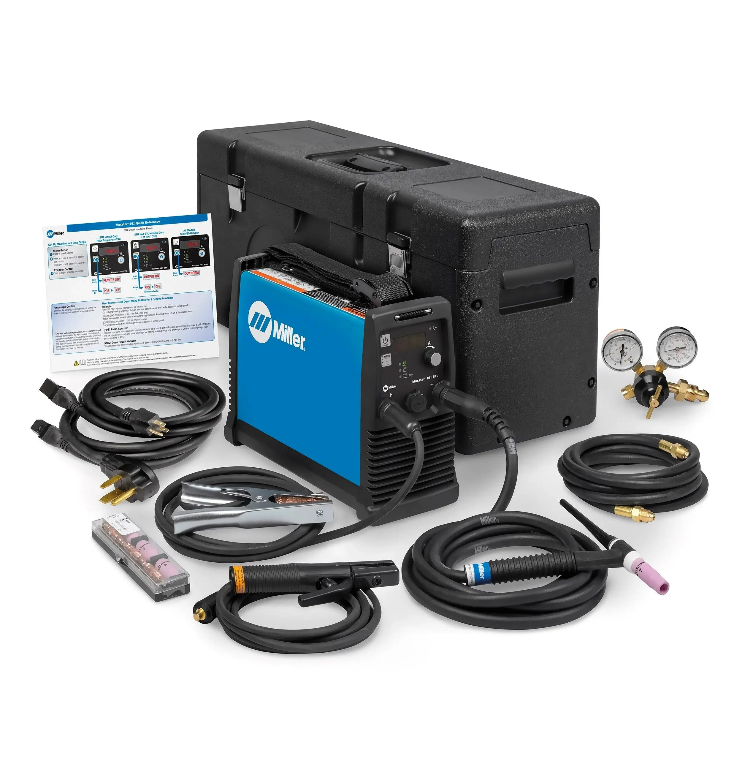 Miller Electric TIG Welder,Maxstar 161 STL Series, Blue