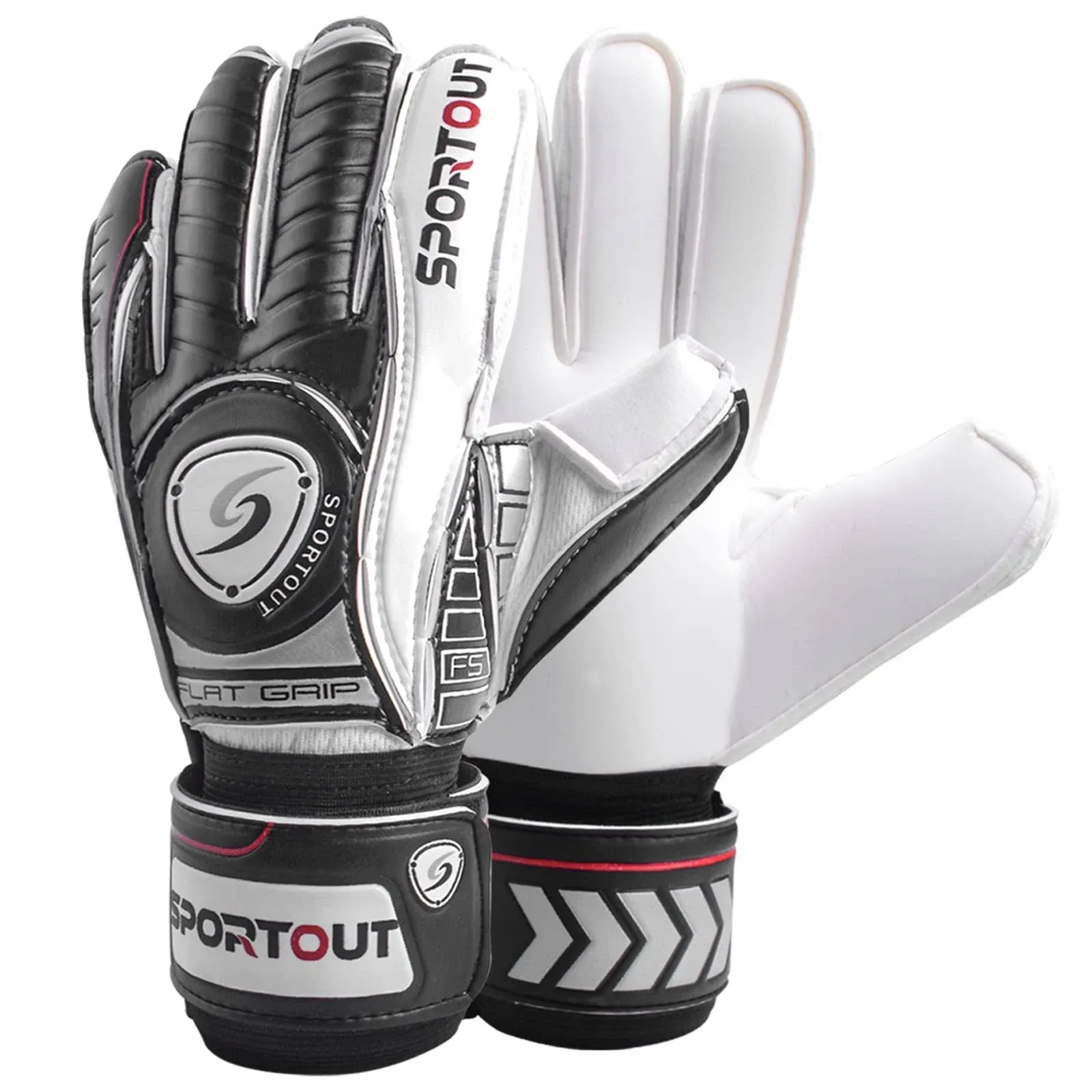 Sportout Goalie Gloves, Goalkeeper Gloves with Fingersave, Soccer Gloves ...