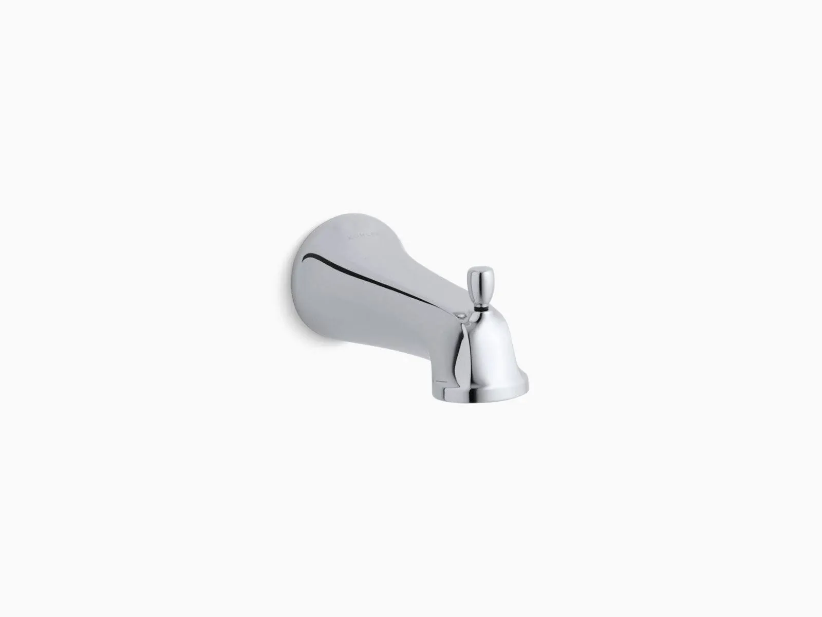 Kohler K-10588-2BZ Bancroft Wall-Mount Diverter Bath Spout - Oil-Rubbed Bronze