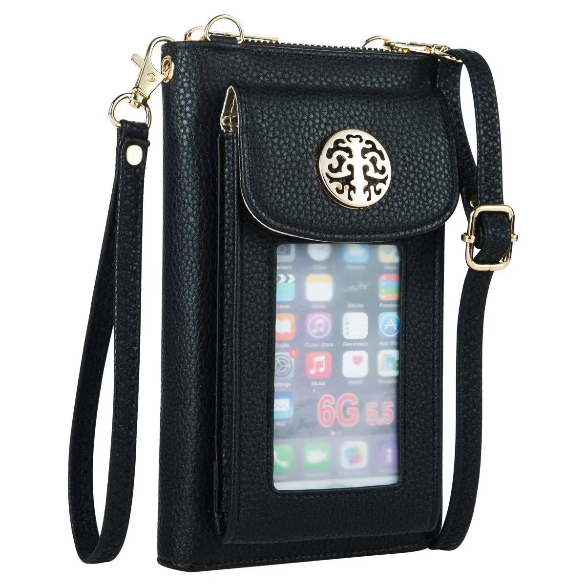 Heaye Small Crossbody Purse Cell Phone Wristlet Wallet for Women RFID