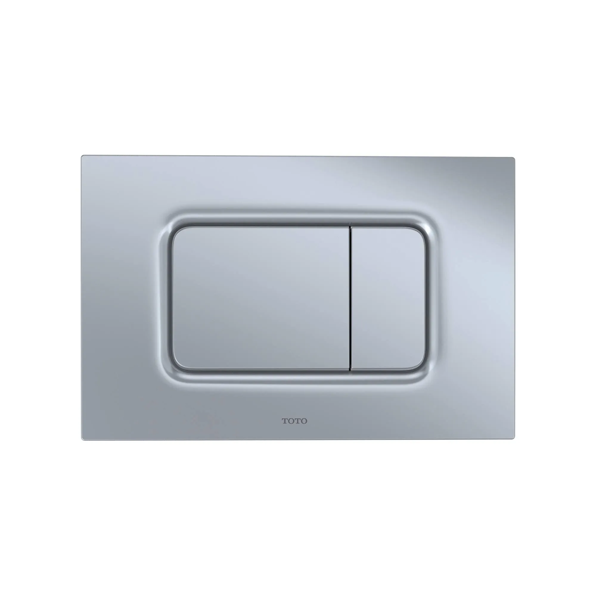 Toto YT920#MS - Dual Button Push Plate for in Wall Tank Systems- Matte Silver