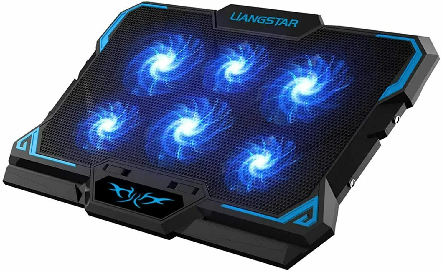 Laptop Cooling Pad Laptop Cooler with 6 Quiet LED Fans for 15.6-17 inch Laptop ...