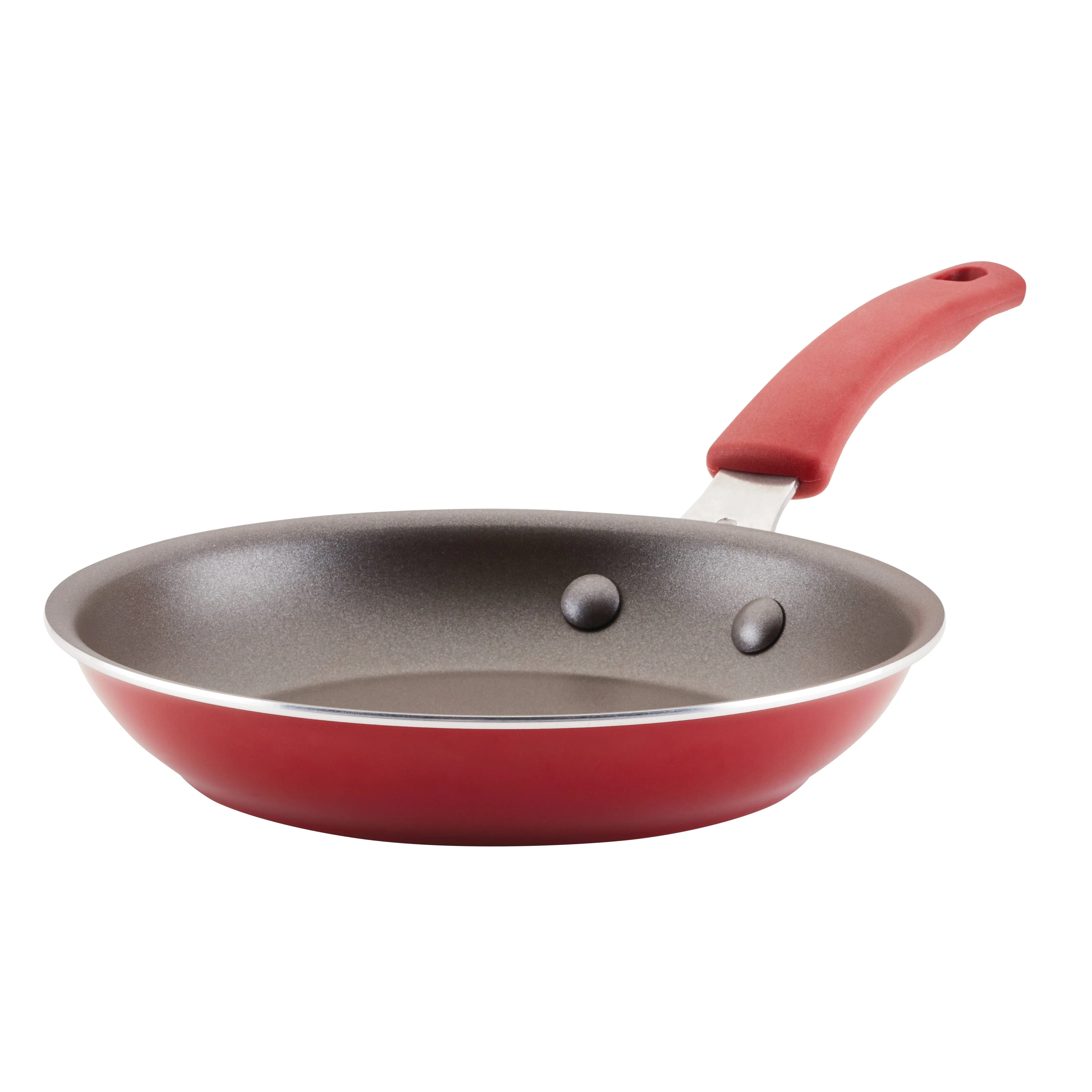 Rachael Ray Cook + Create Nonstick Frying Pan/Skillet, 8.5 Inch, Red