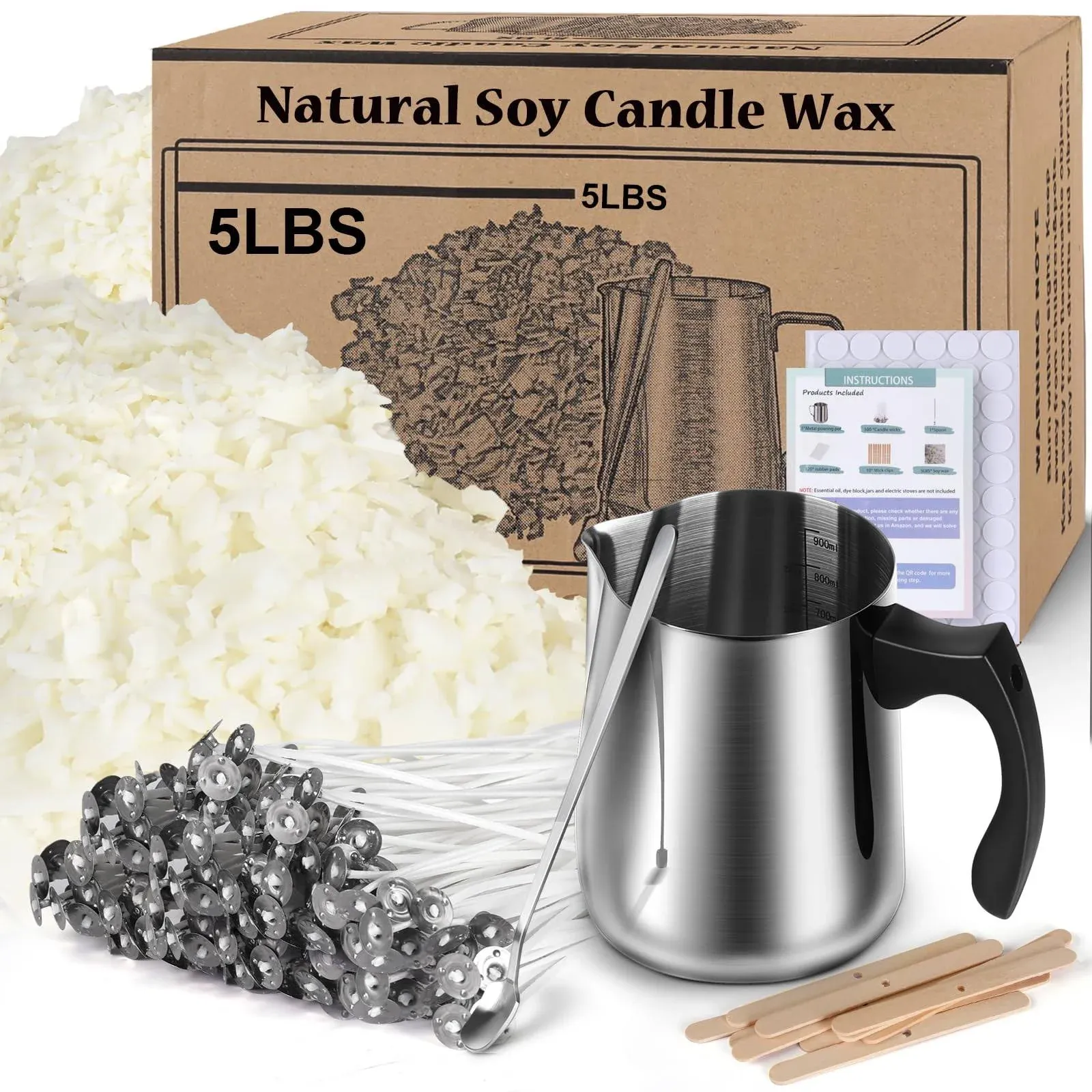 &#034;Soy Candle Making Kit for Adults &amp; Kids Candle Making Supplies DIY Candle Maki&#034;