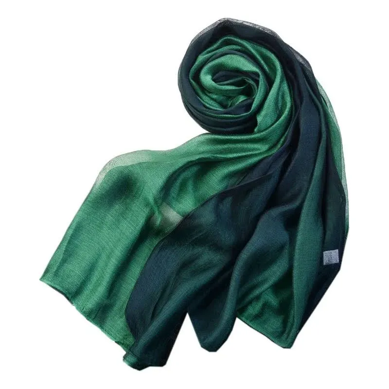 Snug Star Cotton Silk Scarf Elegant Soft Wraps Color Shade Scarves for Women ...