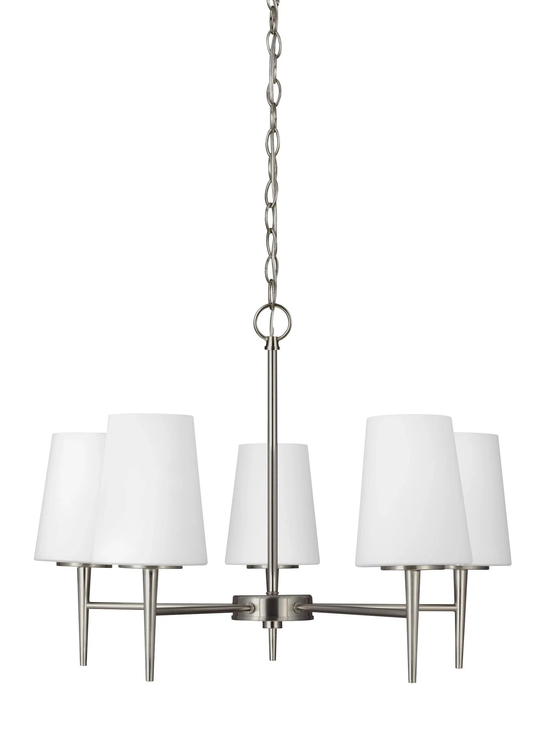 Sea Gull Lighting-Driscoll - Five Light Chandelier Brushed Nickel