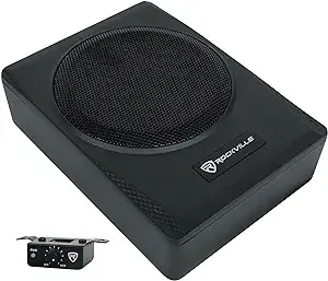 Rockville SS65P 400w 6.5" Slim Under-Seat Active Powered Car/Truck Subwoofer Sub