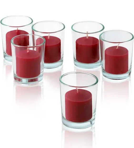 French Vanilla Scented Candles - Bulk Set of 72 Scented Votive Candles - 10 Hour Burn Time - Made in The USA