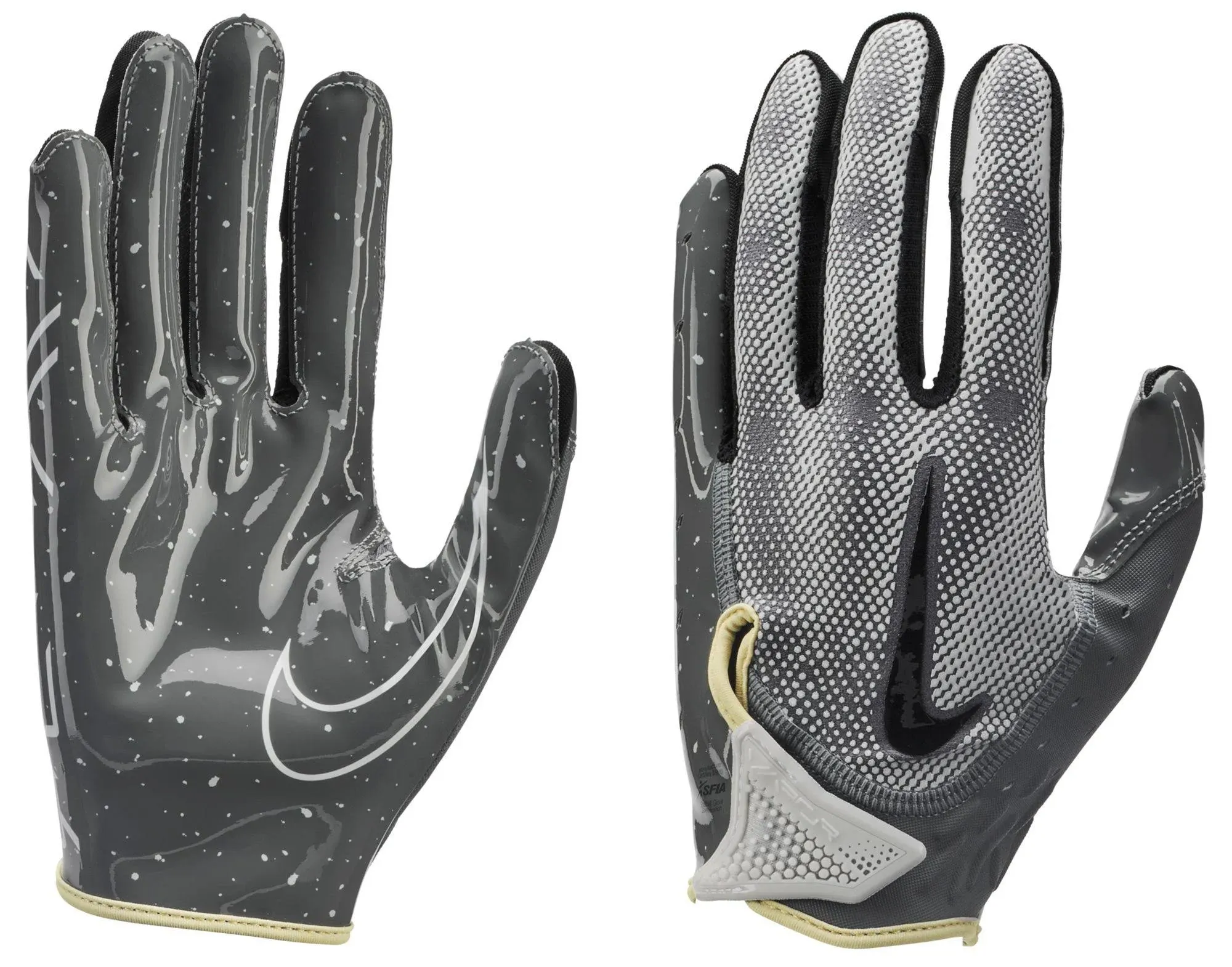 Nike Youth Vapor Jet 7.0 Energy Football Glove - Smoke Grey - L Each