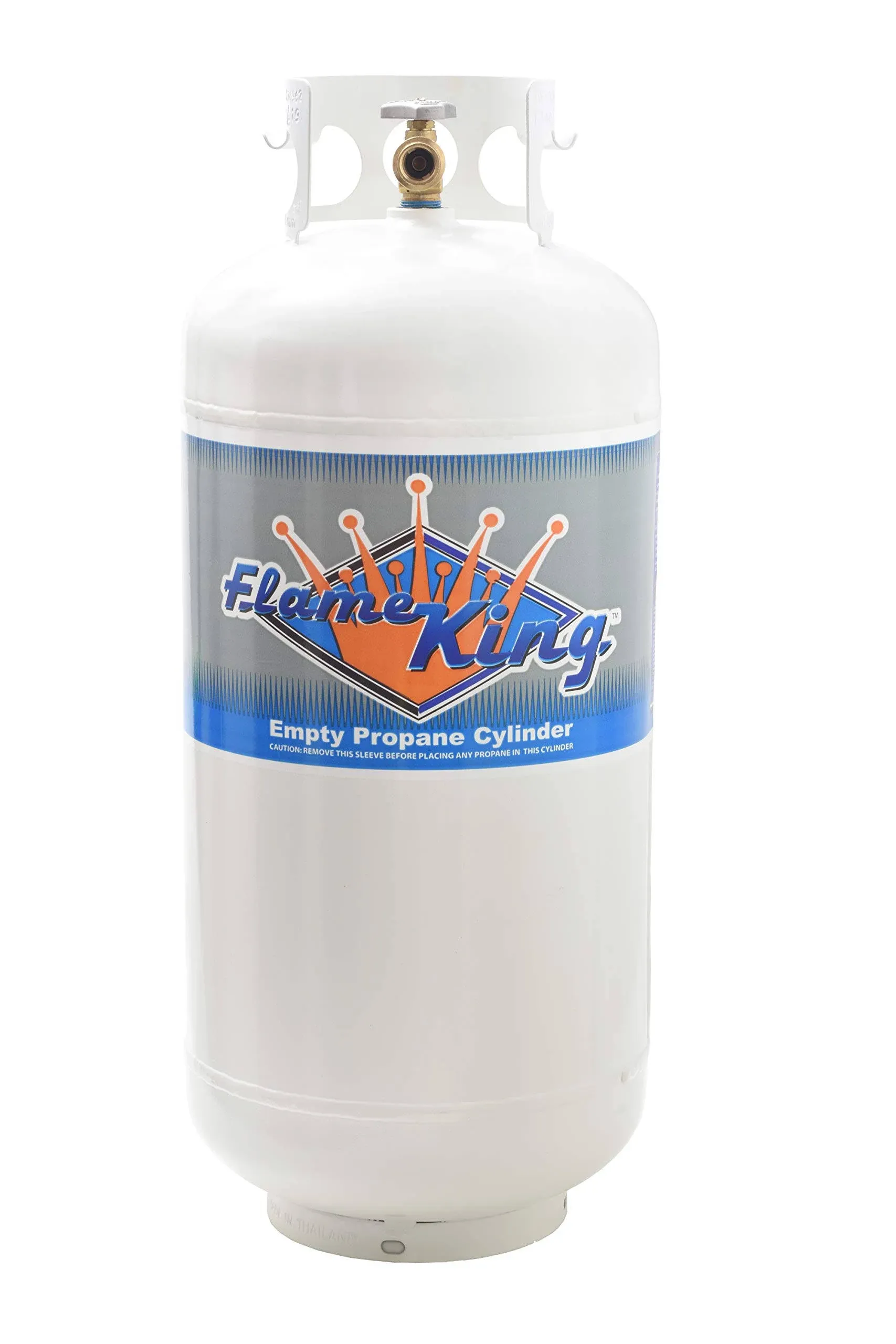 Flame King YSN401a 40 Pound Steel Propane Tank Cylinder with Overflow Protect...