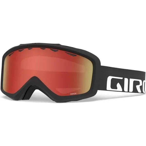 Giro Grade Snow Goggles Black Amber Scarlet