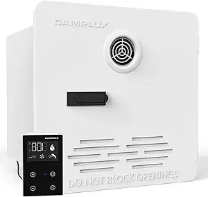 Camplux Pro 65,000 BTU RV Tankless Water Heater 2.64 GPM-Black