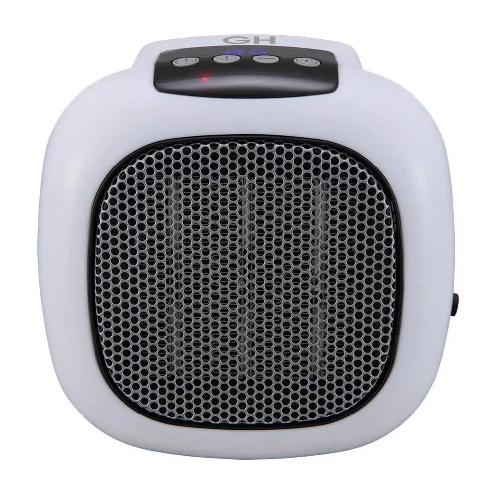 Digital Ceramic 750-Watt Wall Outlet Plug-In Space Heater by Good Housekeeping ...